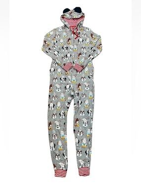 Disneyland Adult Unisex Onesie Pajamas Size S Mickey & Friends NWOT